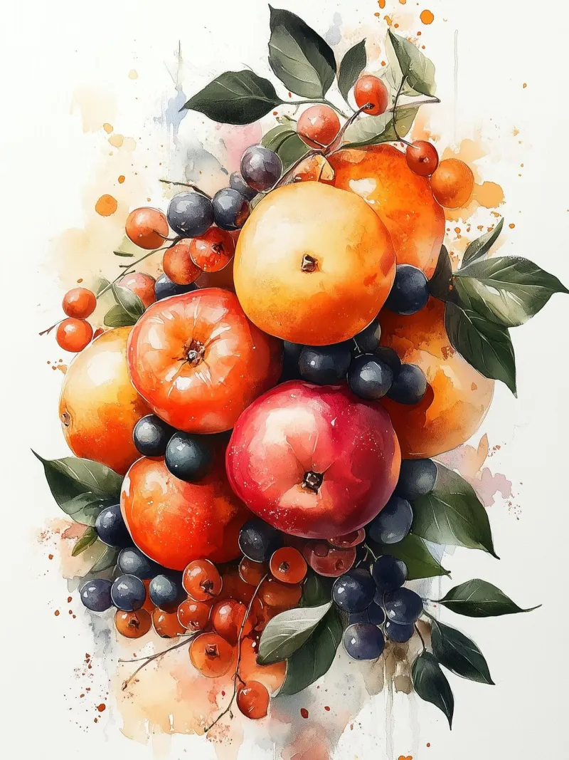 Frutta d'autunno alluminio dibond da Spice & Style