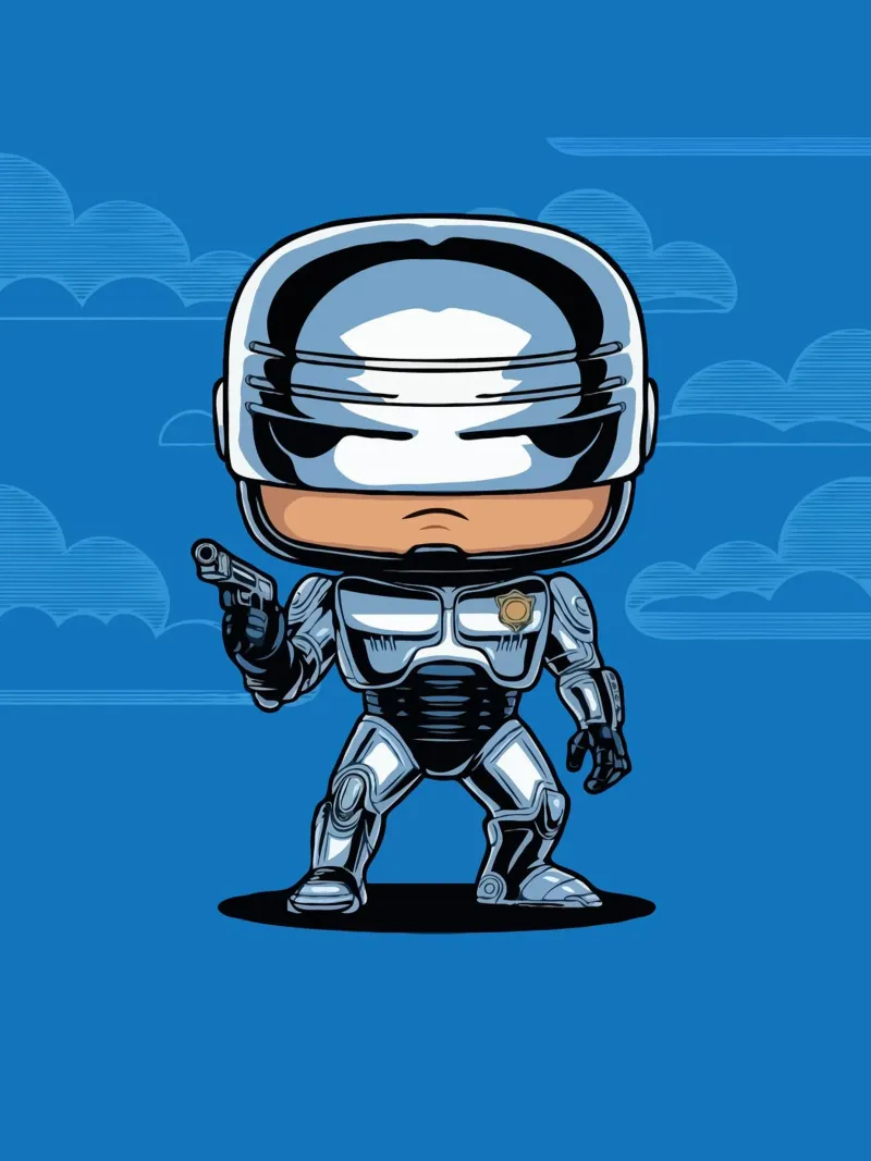 cartoonish character in metallic armor carta hahnemühle da ramosashop