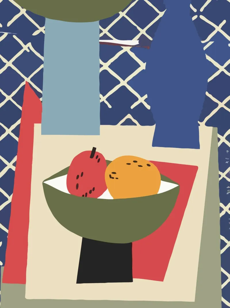 still life composition poster con telaio in legno da ramosashop