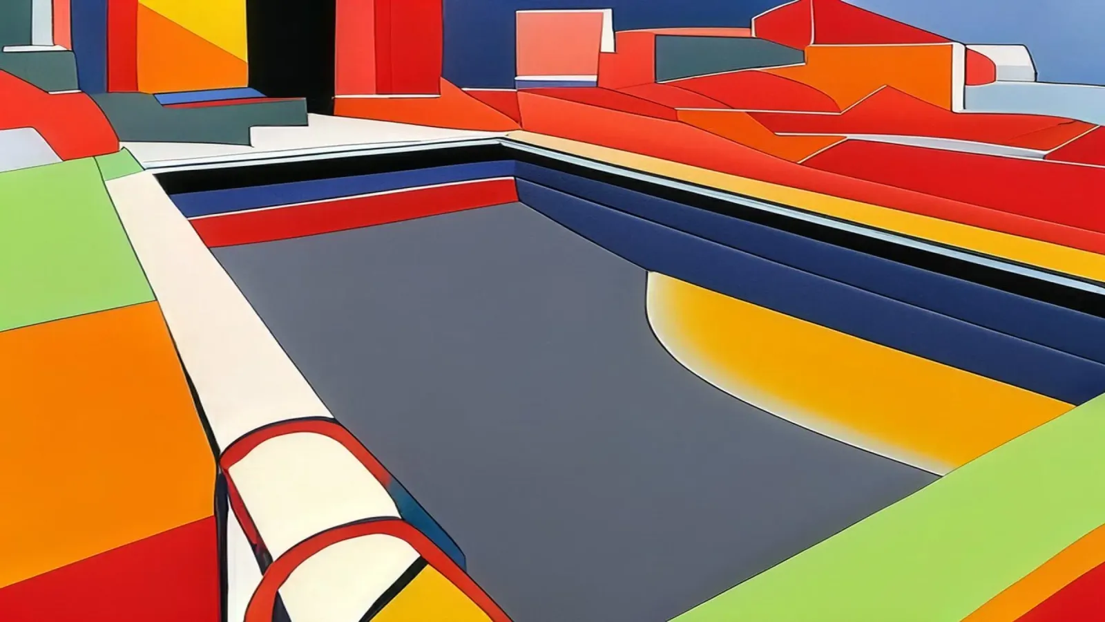 Piscina pellicola backlit da Abstract Art by LK