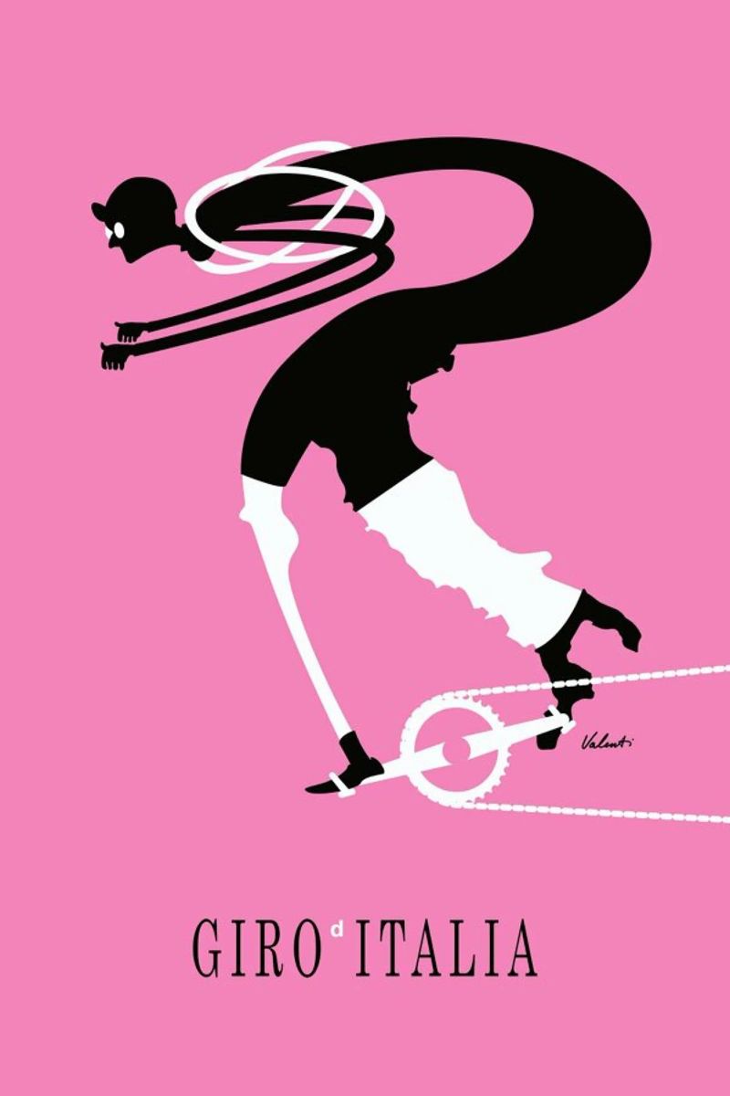 Giro poster by Michael Valenti