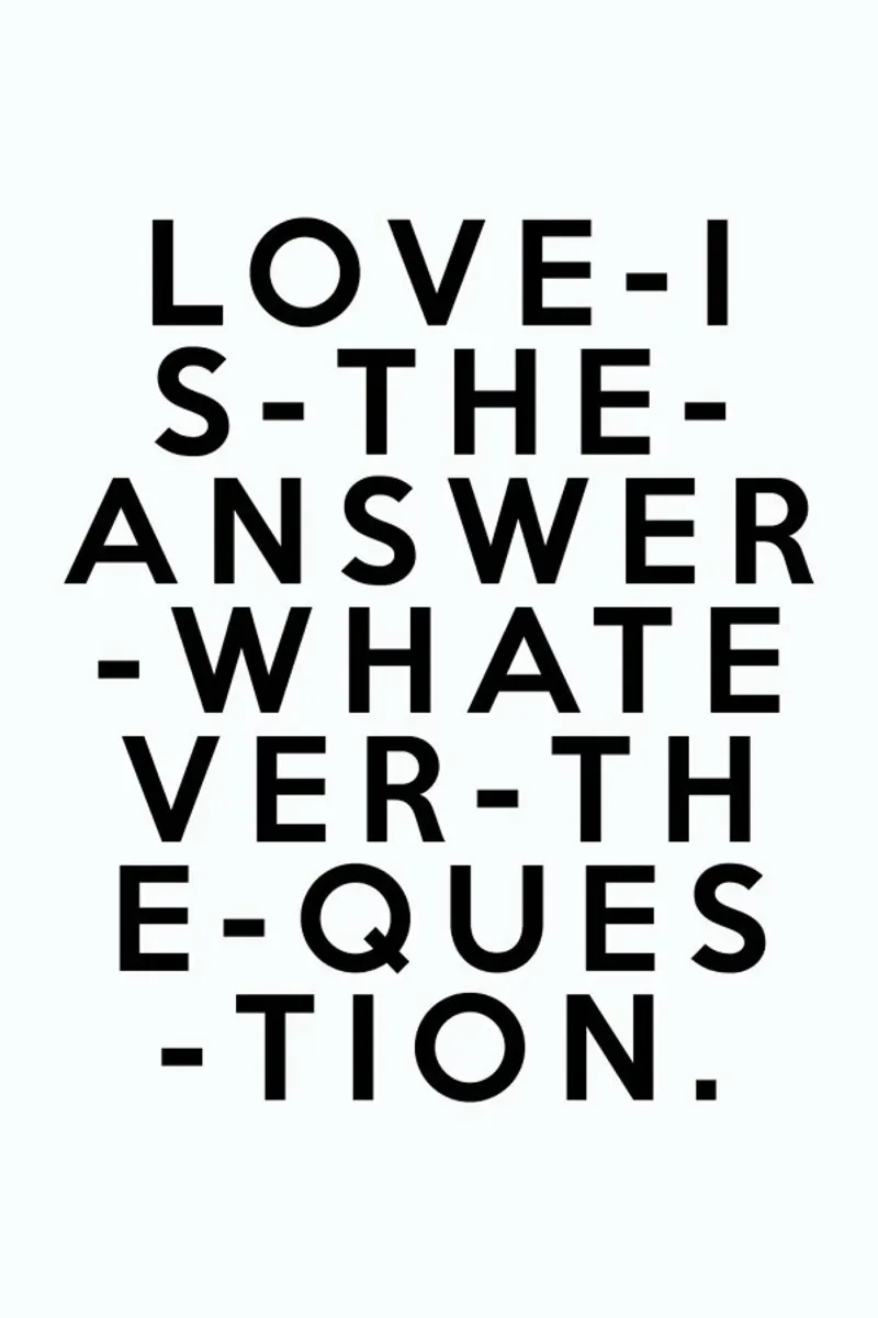 Love Is The Answer canvas by Honeymoon Hotel