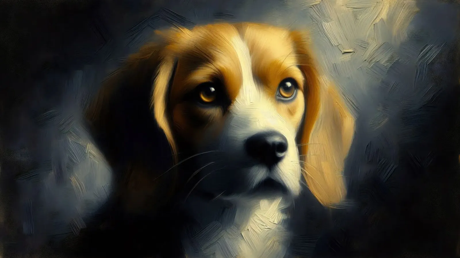 Beagle - Immagine animale pellicola backlit da hunde-katzen-tiere