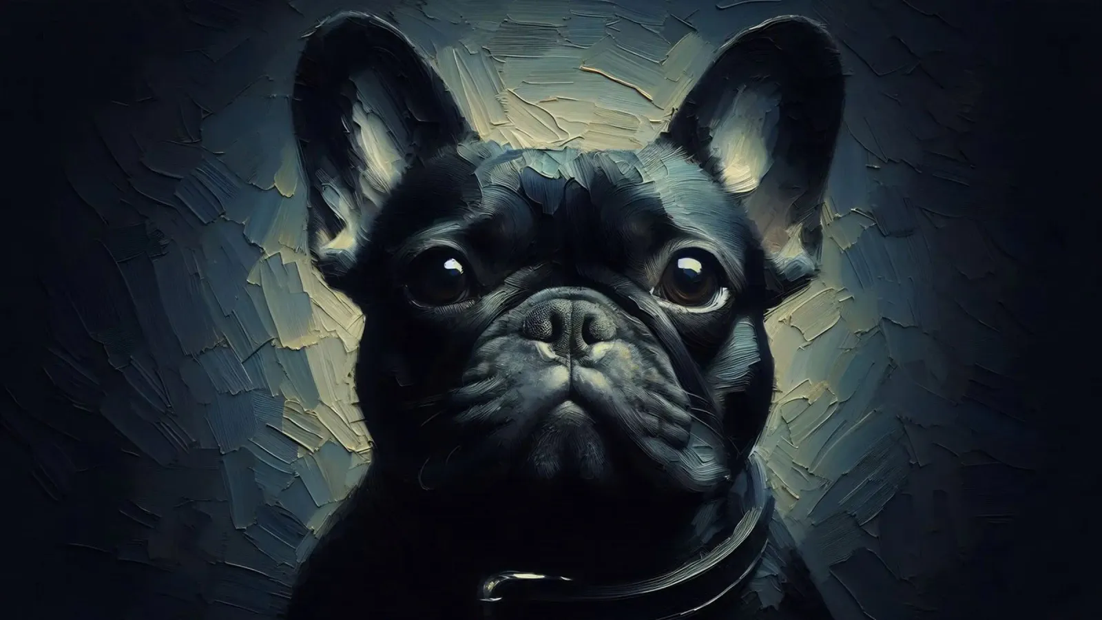 Bulldog francese - immagine animale pellicola backlit da hunde-katzen-tiere