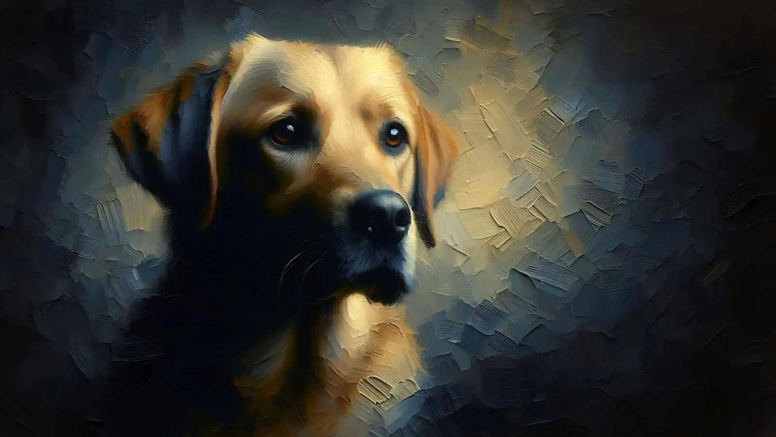 Retriever - Immagine animale pellicola backlit da hunde-katzen-tiere