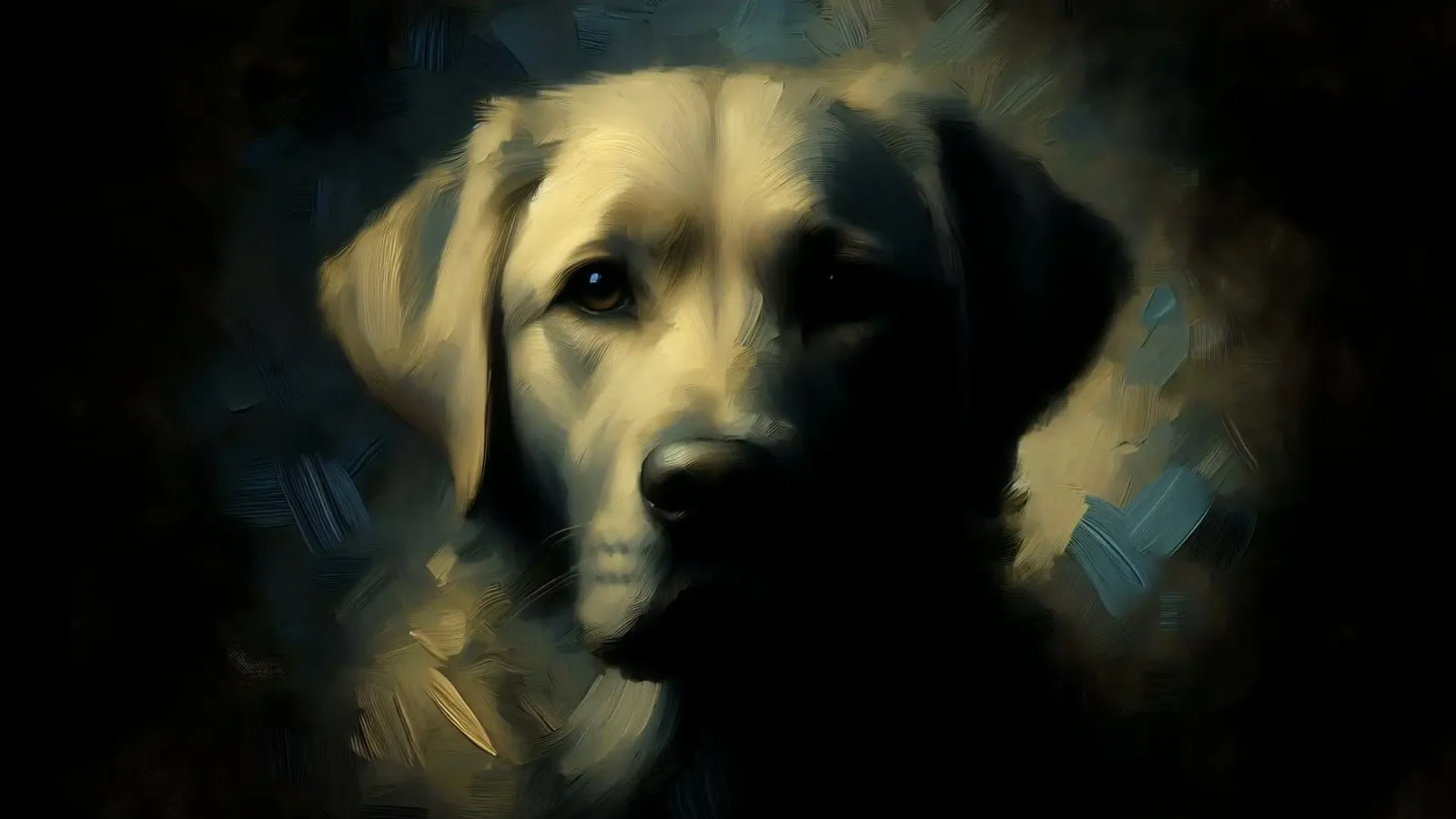 Retriever - Immagine animale pellicola backlit da hunde-katzen-tiere