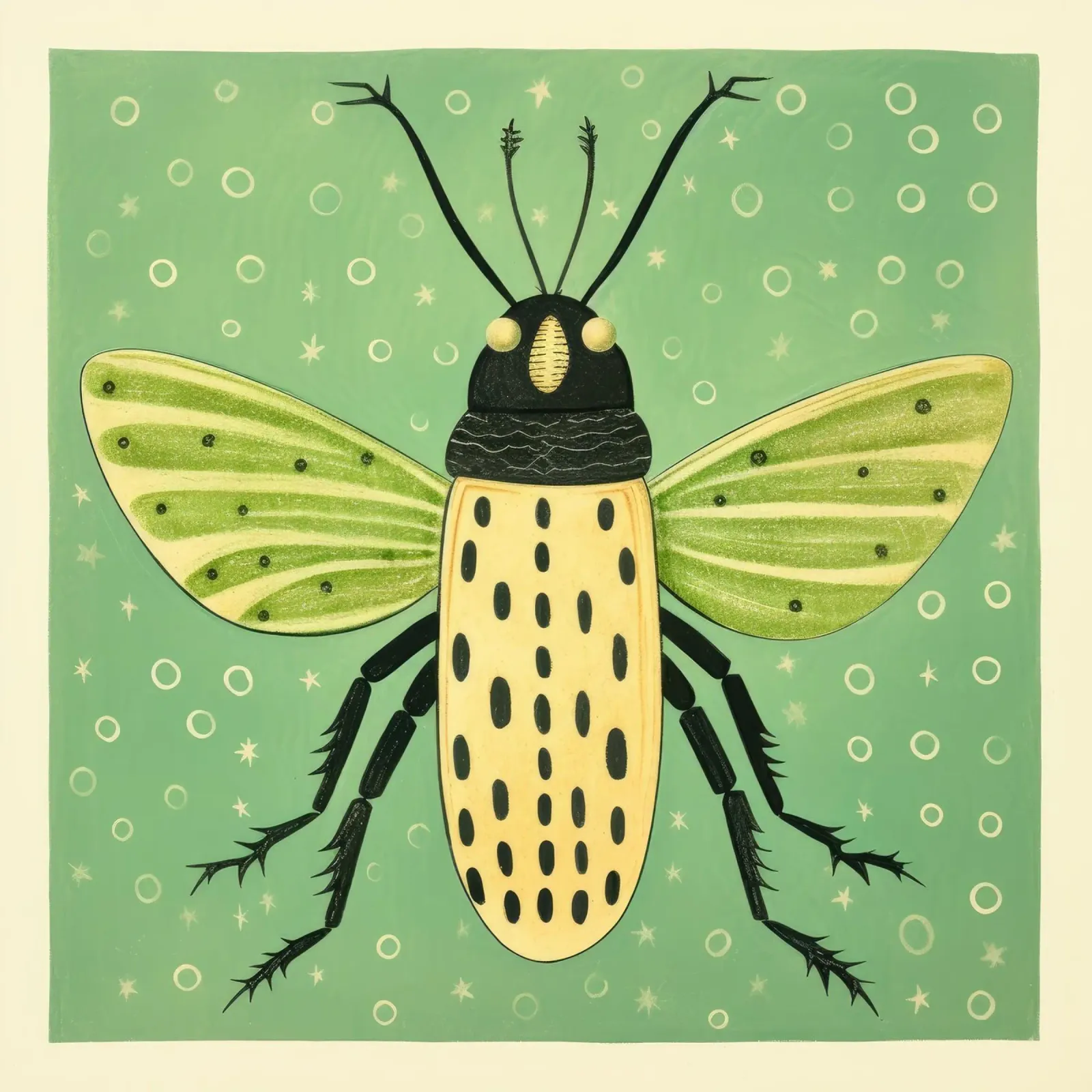 Cavalletta verde 1 plexiglass da Minimal Animal Art