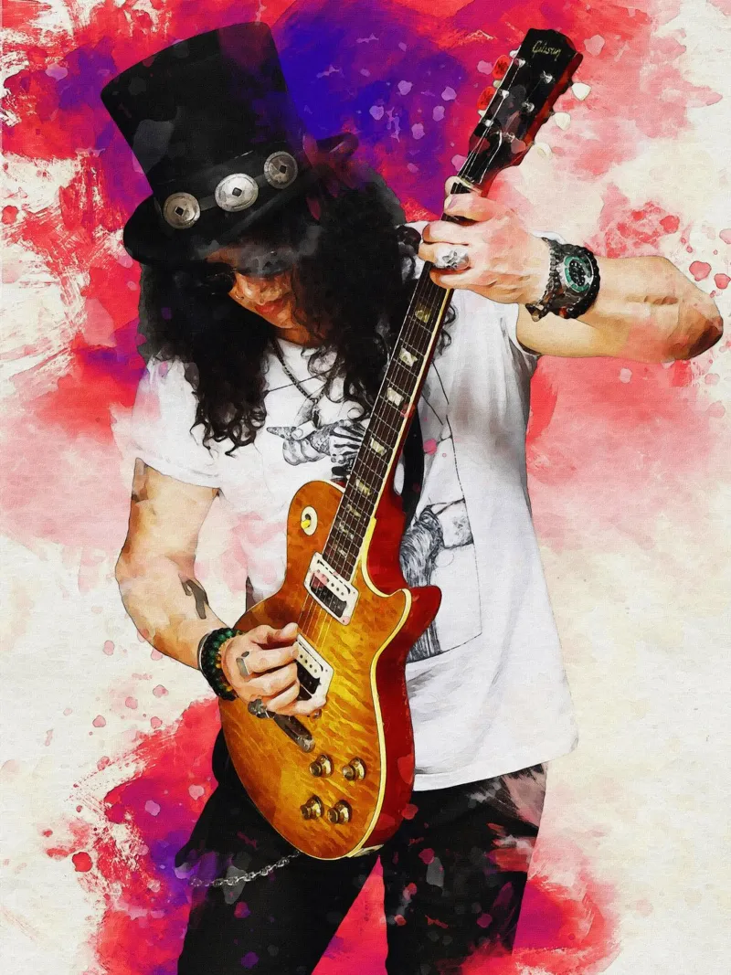 Sbaffo di Slash e chitarra pellicola backlit da Gunawan Rb
