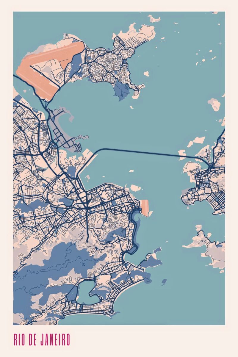 Die Schönheit Brasiliens – Rio Poster von MOOODZART