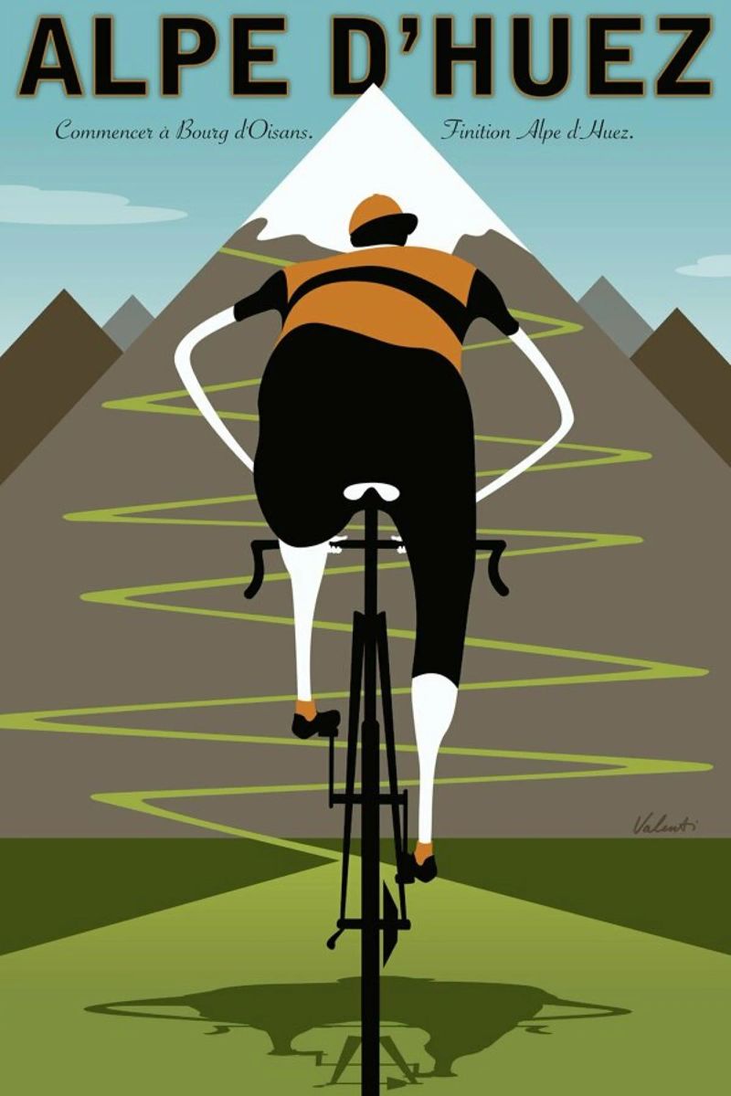 Alpe d'Huez pellicola backlit da Michael Valenti