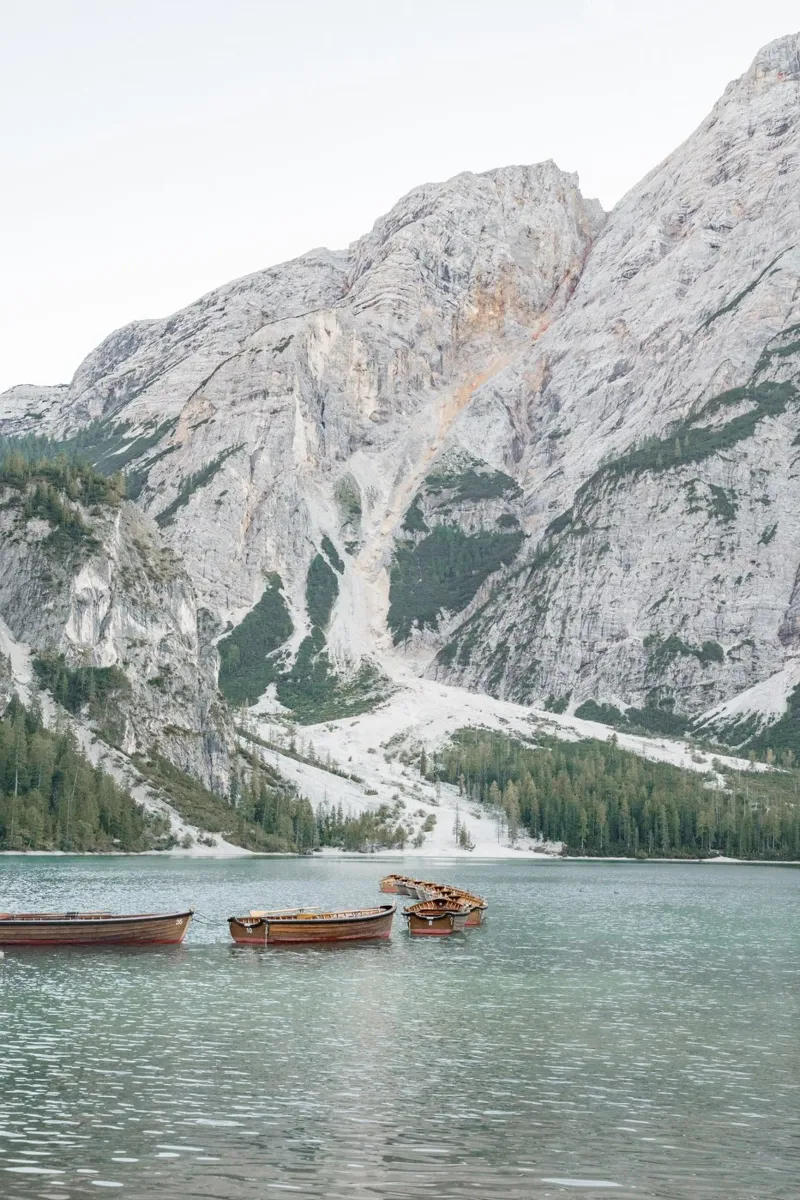 Lake Braies poster with plastic frame by Henrike Schenk Photography
