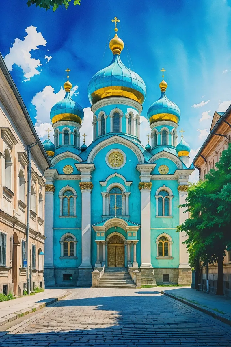 Golden Domes of Architectural Majesty poster da AlbertKlee