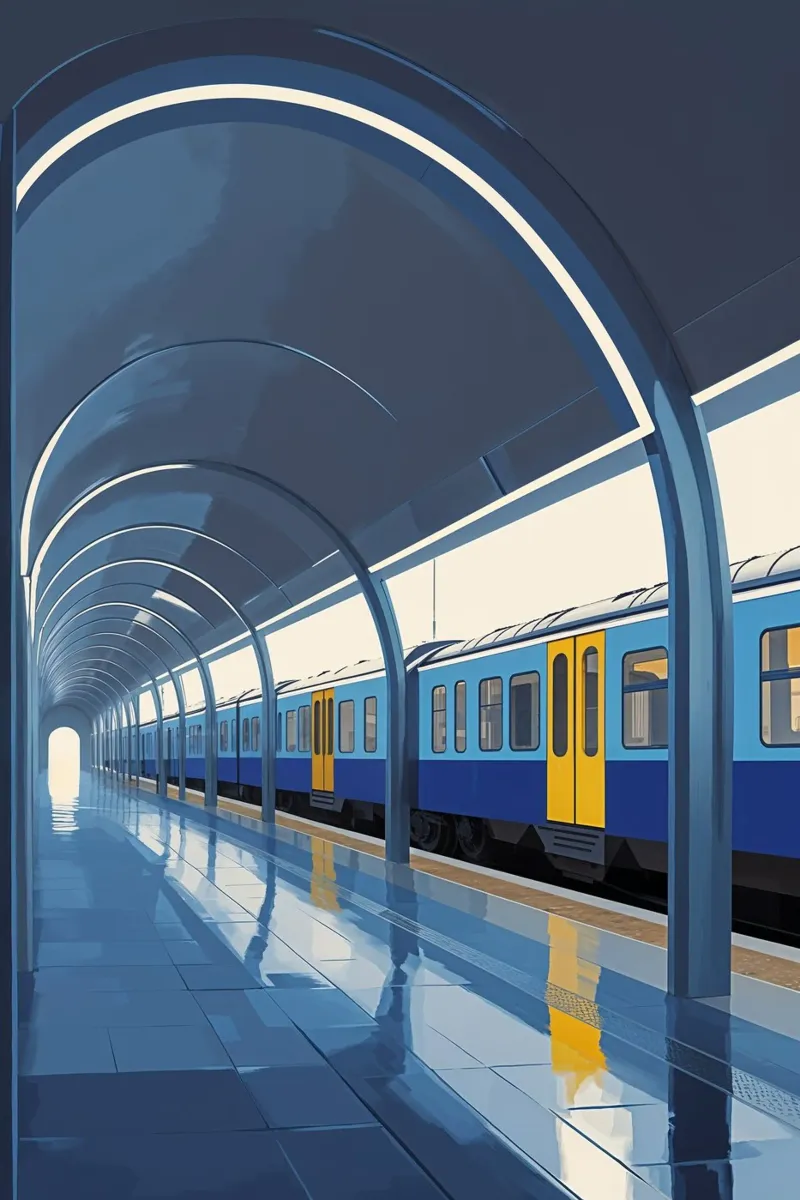 Sleek Metro Architecture in Kyiv carta hahnemühle da AlbertKlee