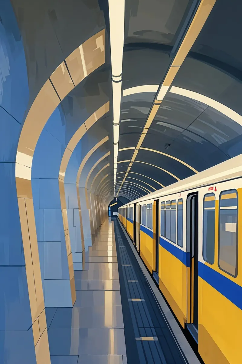 Kyiv Metro: Innovation Meets Simplicity alluminio dibond da AlbertKlee