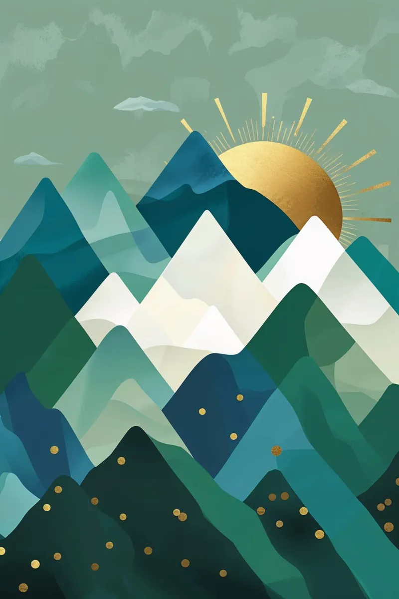 Golden Peaks of the Carpathians metacrilato de AlbertKlee