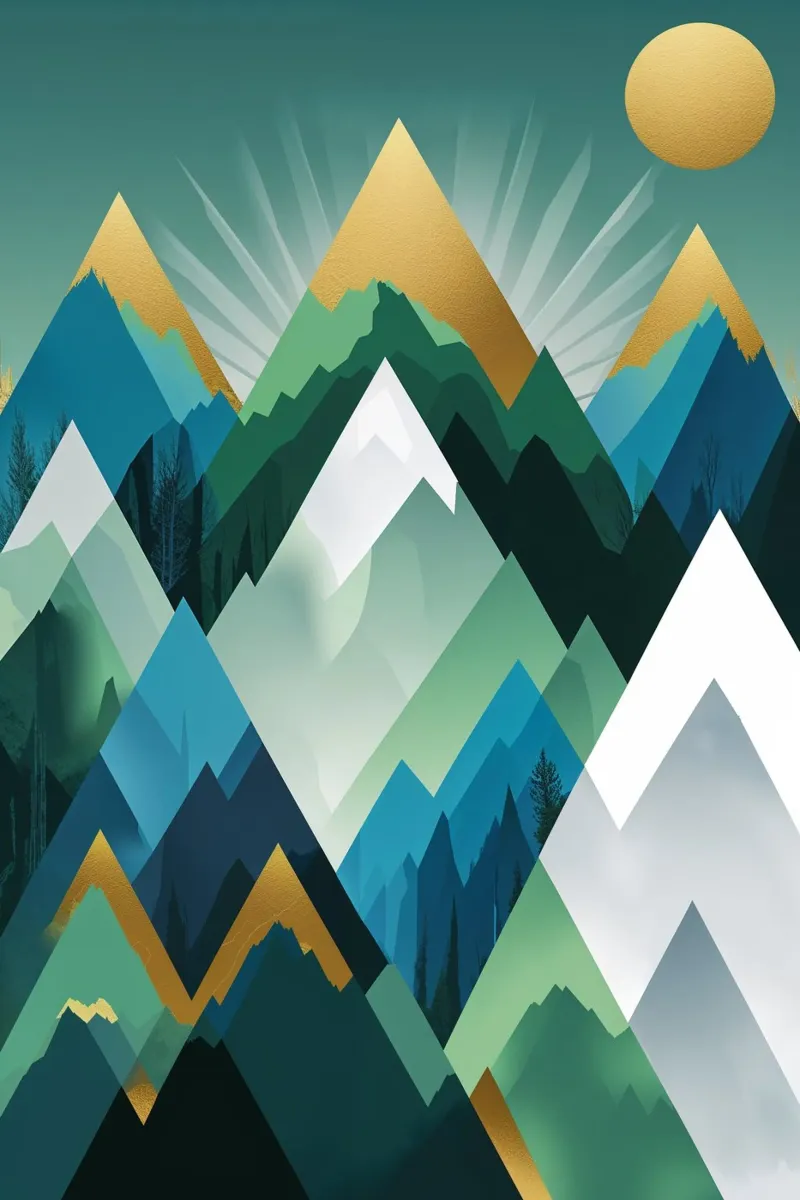Emerald Serenity of Carpathian Horizons alluminio dibond da AlbertKlee