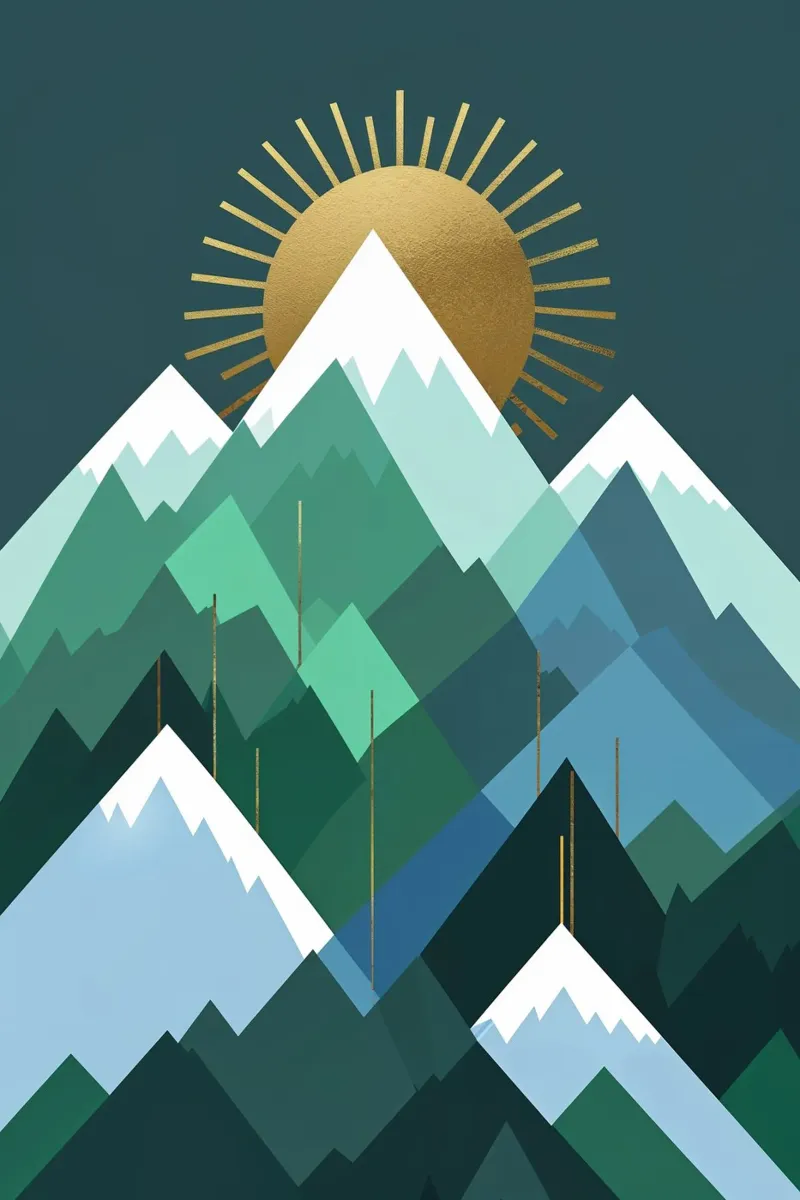 Golden Glow Over Carpathian Majesty alluminio dibond da AlbertKlee