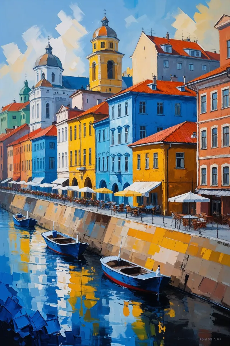 Lively Reflections of Podil's Heritage poster da AlbertKlee