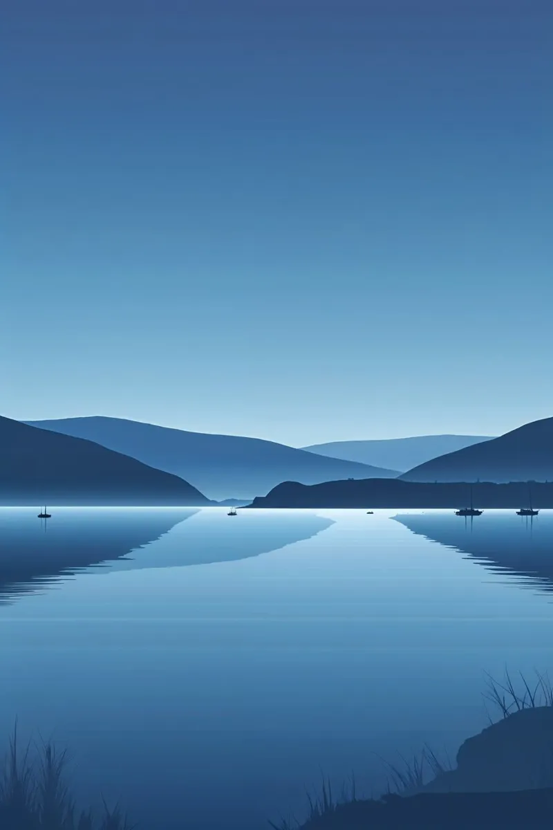 Twilight Tranquility at Assad Lake poster da AlbertKlee