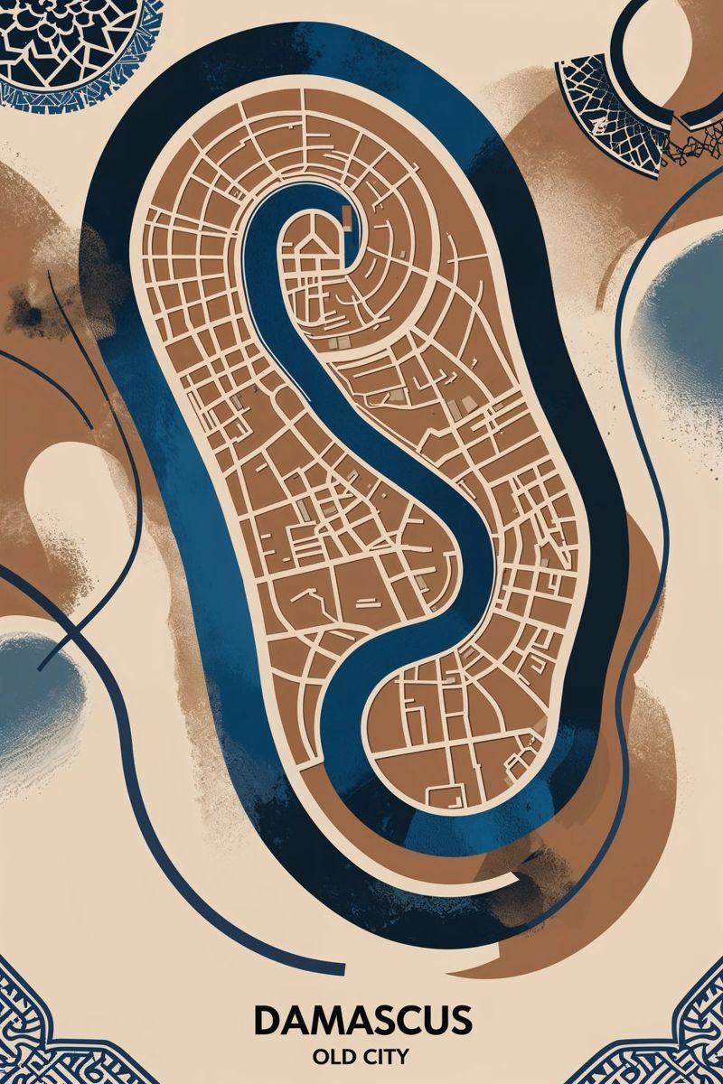 Cultural Mosaic of Damascus poster de AlbertKlee