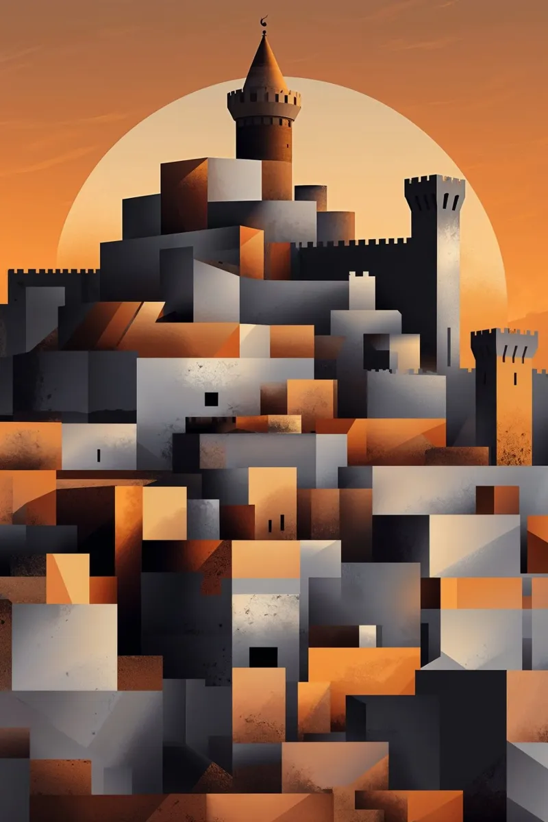 Geometric Interpretation of the Aleppo Citadel pannello forex da AlbertKlee