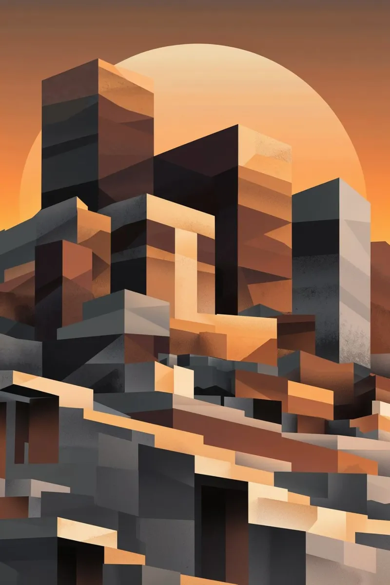 Aleppo Citadel at Dawn – A Monumental Silhouette plexiglass da AlbertKlee