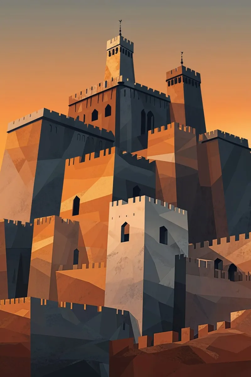 Aleppo Citadel – A Fortress of Resilience carta hahnemühle da AlbertKlee