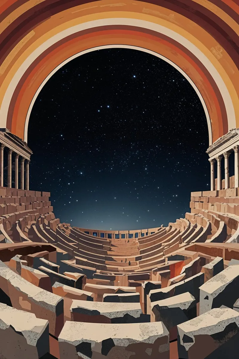 Arched Elegance Under the Stars carta hahnemühle da AlbertKlee