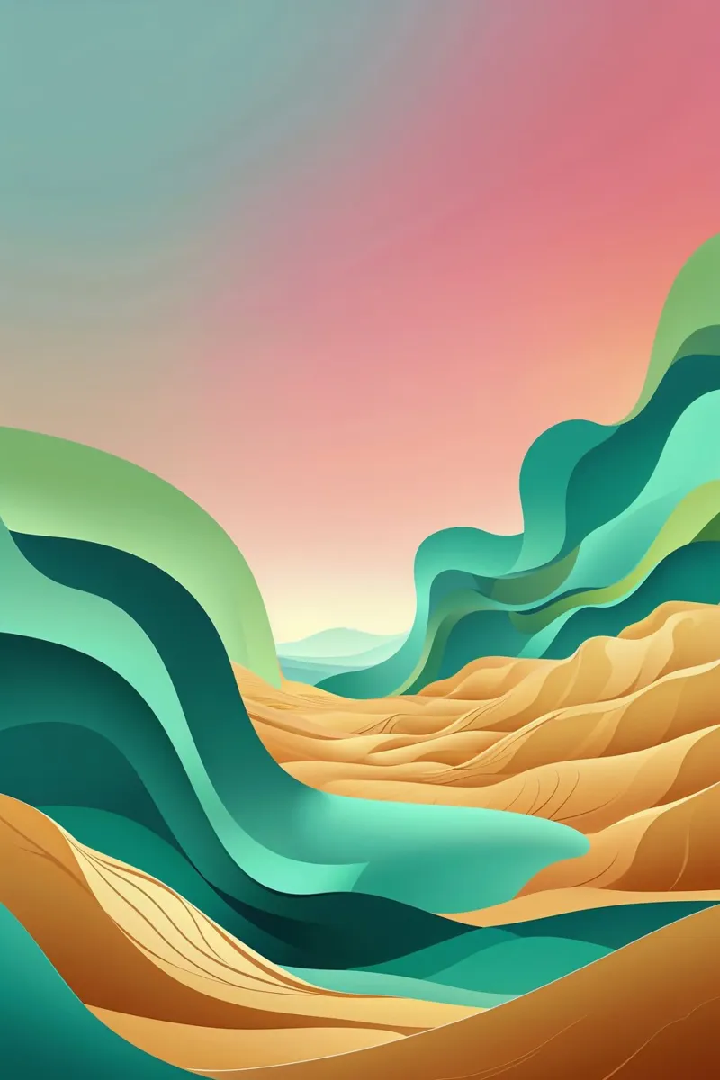 Waves of Serenity in the Syrian Desert carta hahnemühle da AlbertKlee
