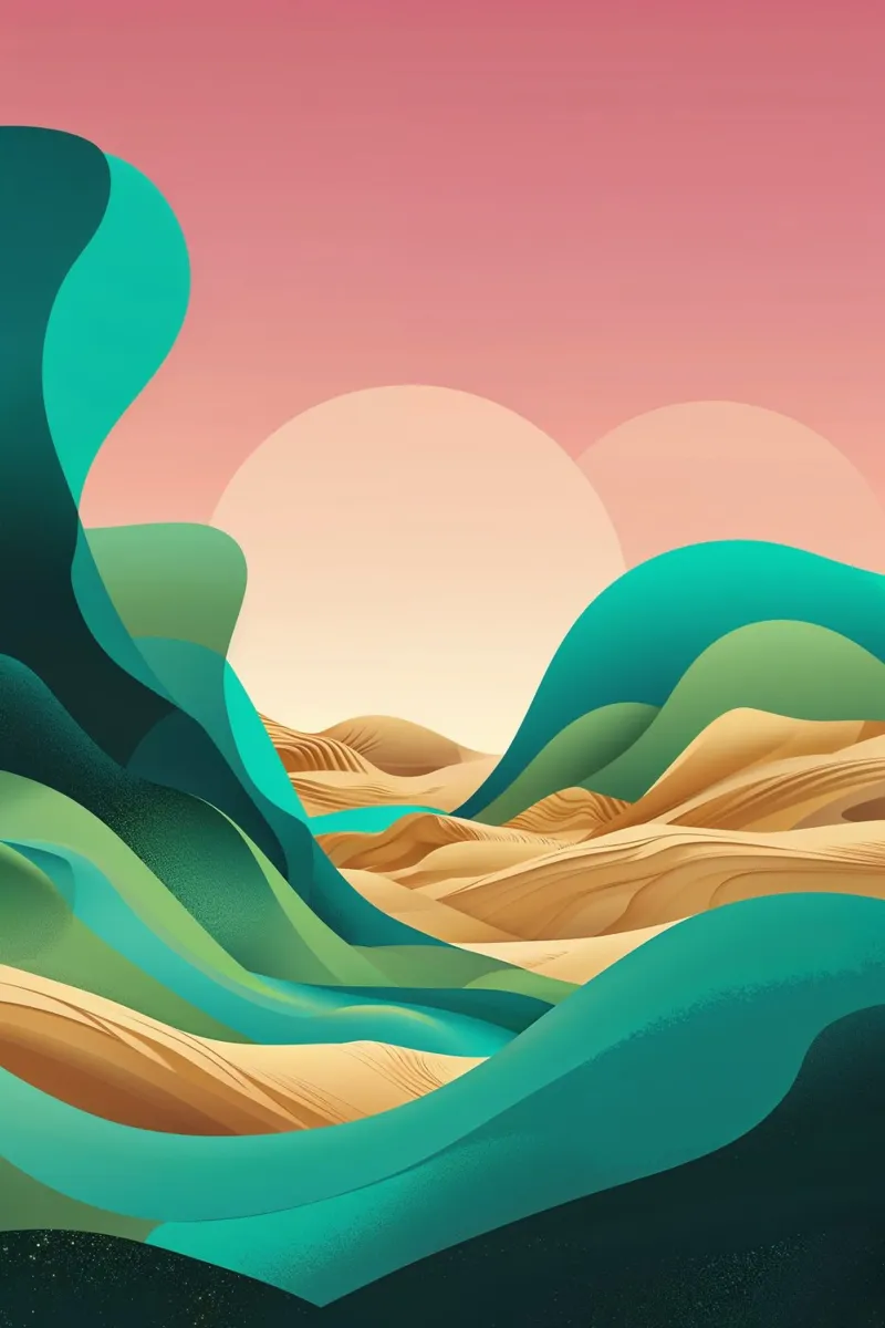 Flowing Layers of the Syrian Sands pannello forex da AlbertKlee