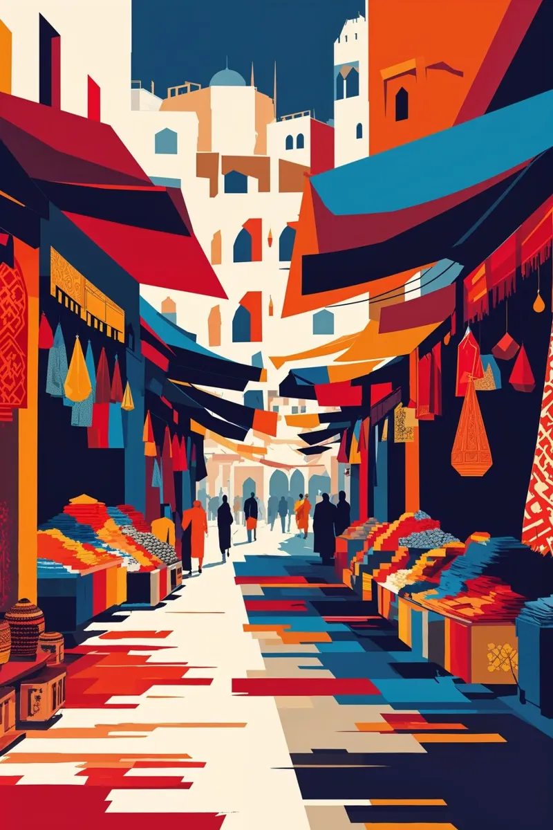 The Symphony of a Syrian Souq carta hahnemühle da AlbertKlee