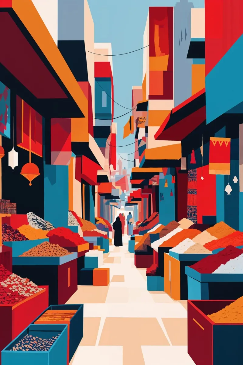Marketplace Rhythms of Syria plexiglass da AlbertKlee