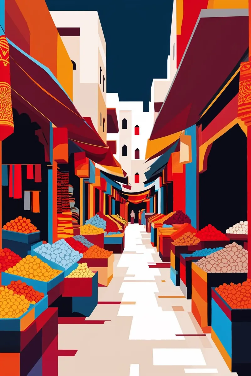 The Energy of a Syrian Souq alluminio dibond da AlbertKlee