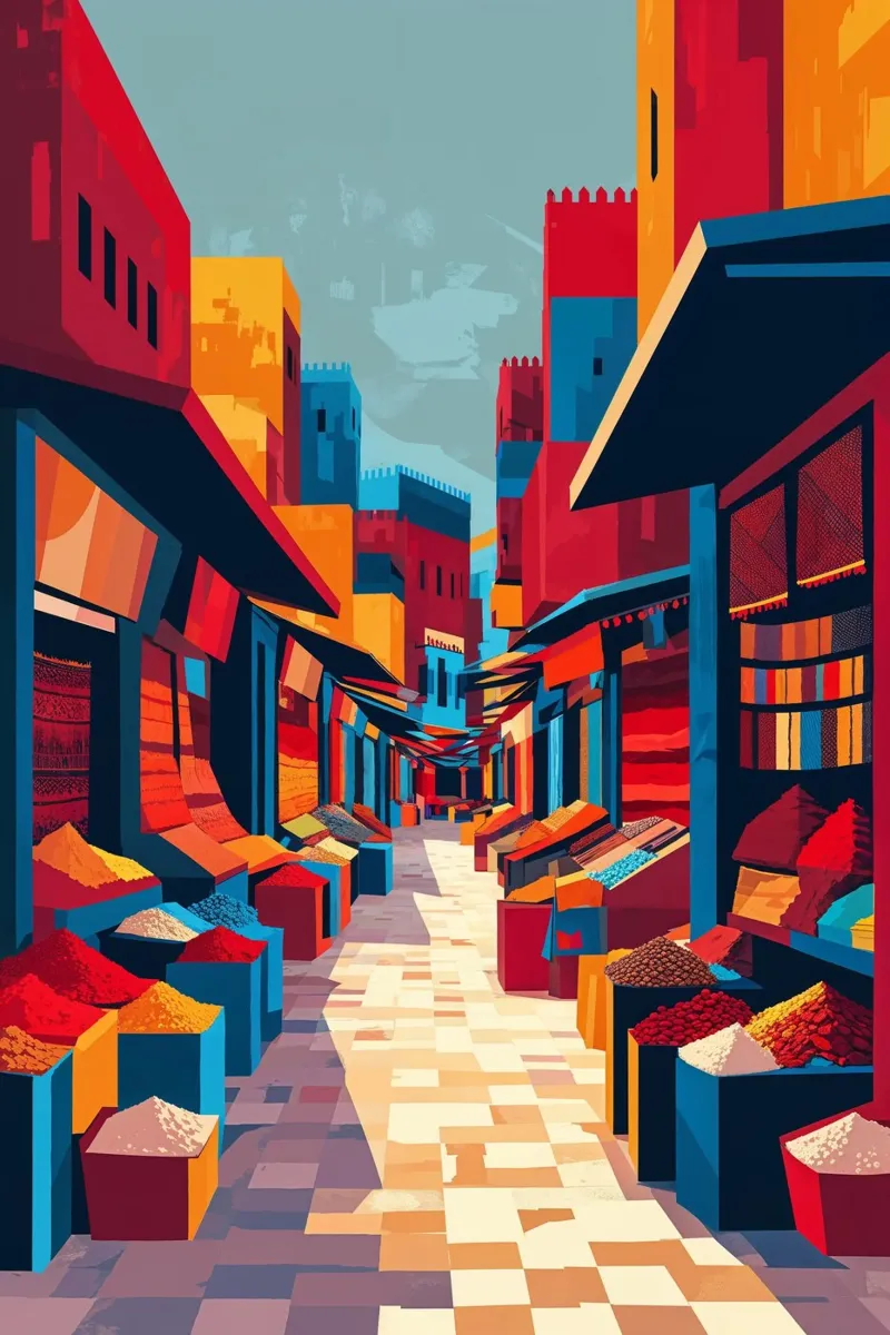 Geometric Flow of Syrian Markets hahnemühle de AlbertKlee
