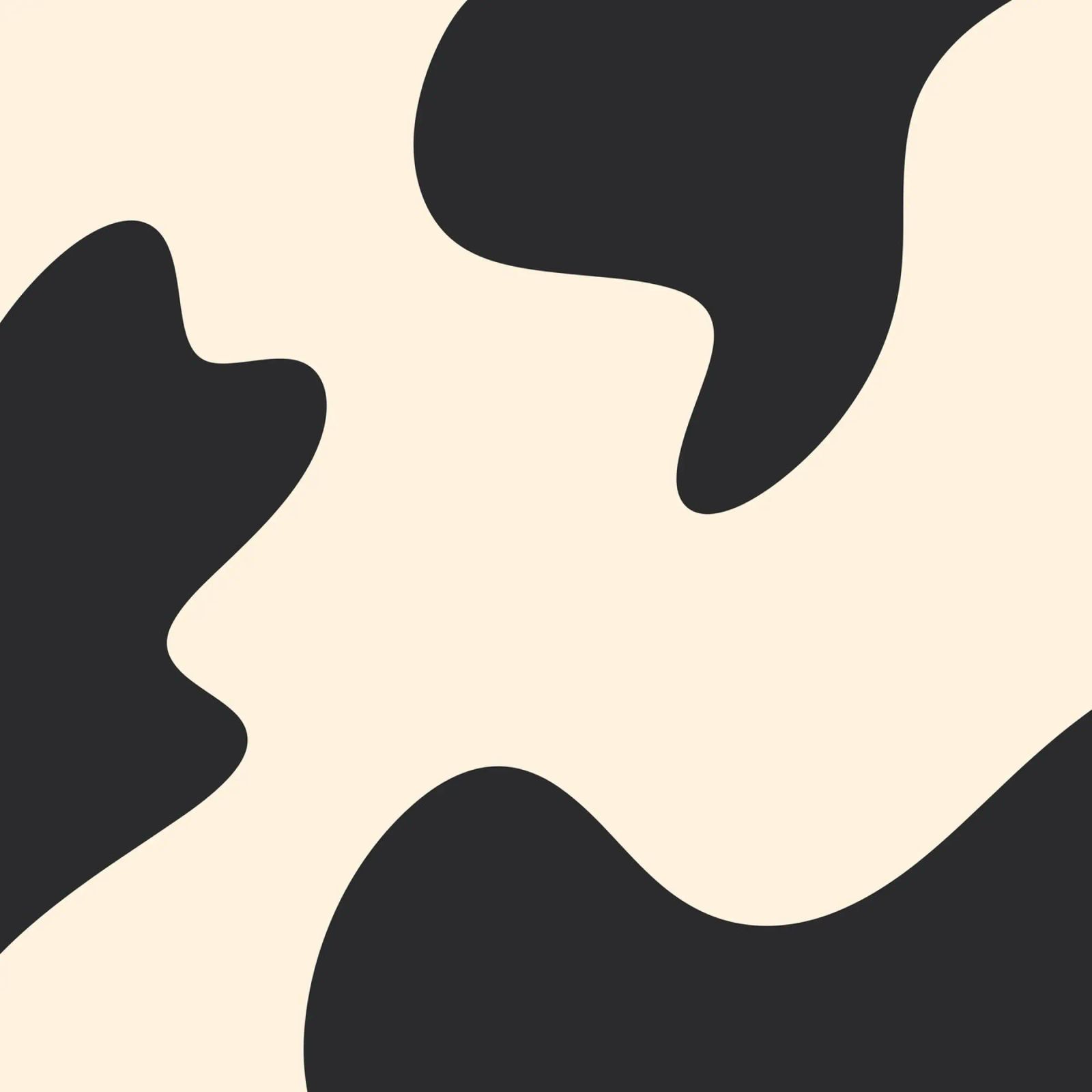 Abstract blobs - monochrome canvas by Wackapacka
