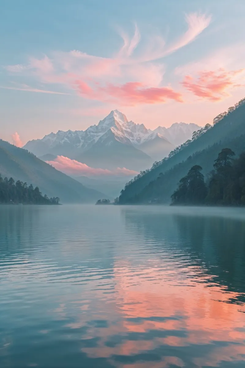 Himalayan Serenity at Sunrise poster da AlbertKlee