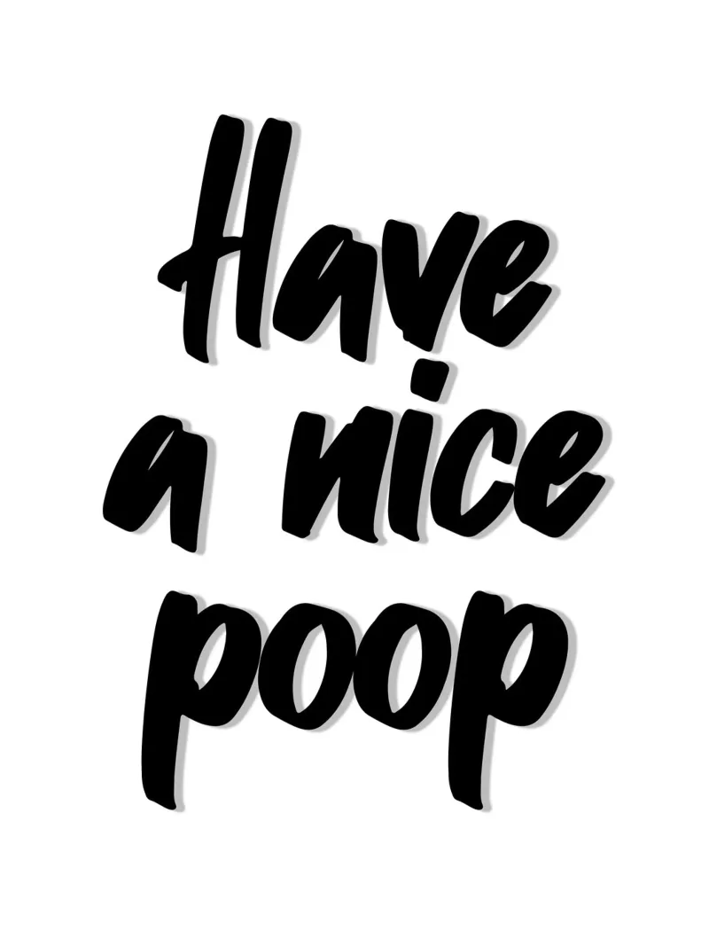 Buona cacca poster con telaio in plastica da Wall of Words