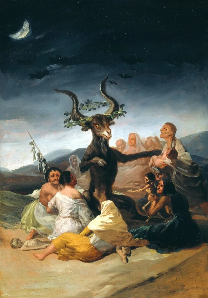 Francisco Goya - Il sabato delle streghe alluminio dibond da Timeless Artworks