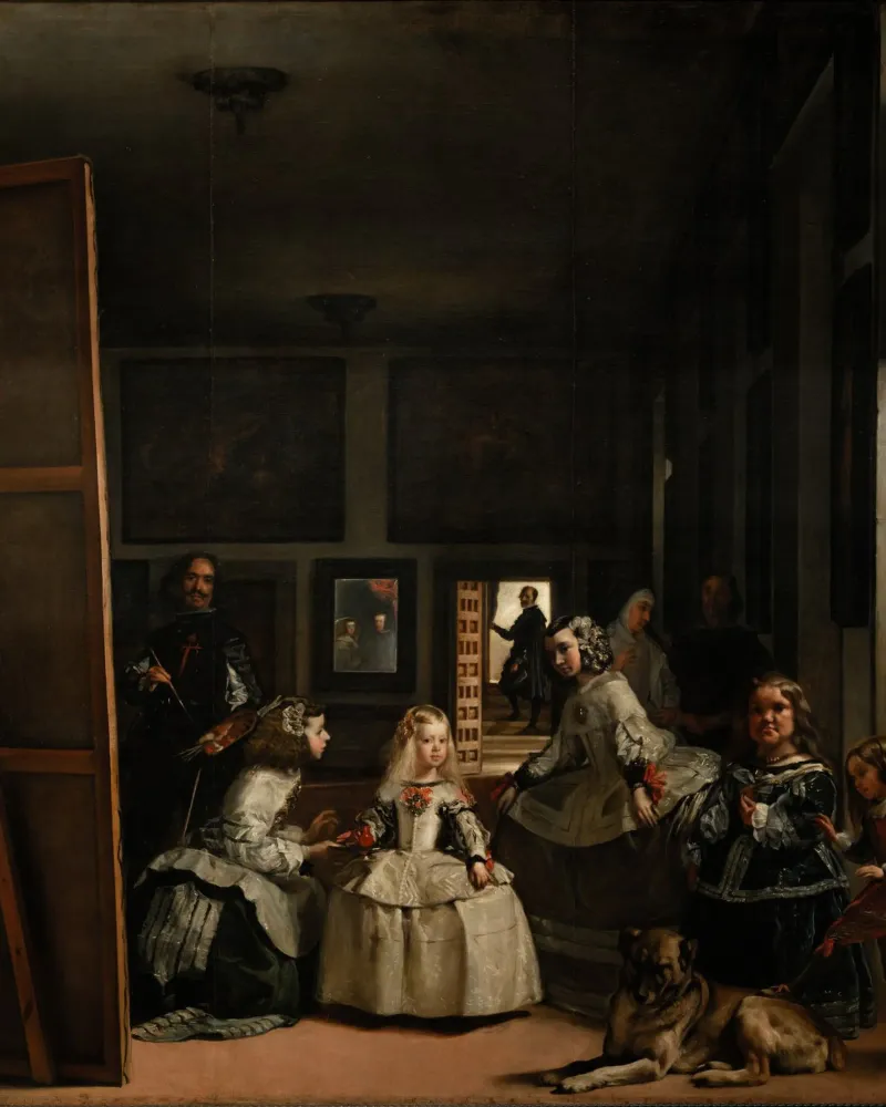 Diego Velázquez - Las Meninas (Le damigelle d'onore) pellicola backlit da Timeless Artworks