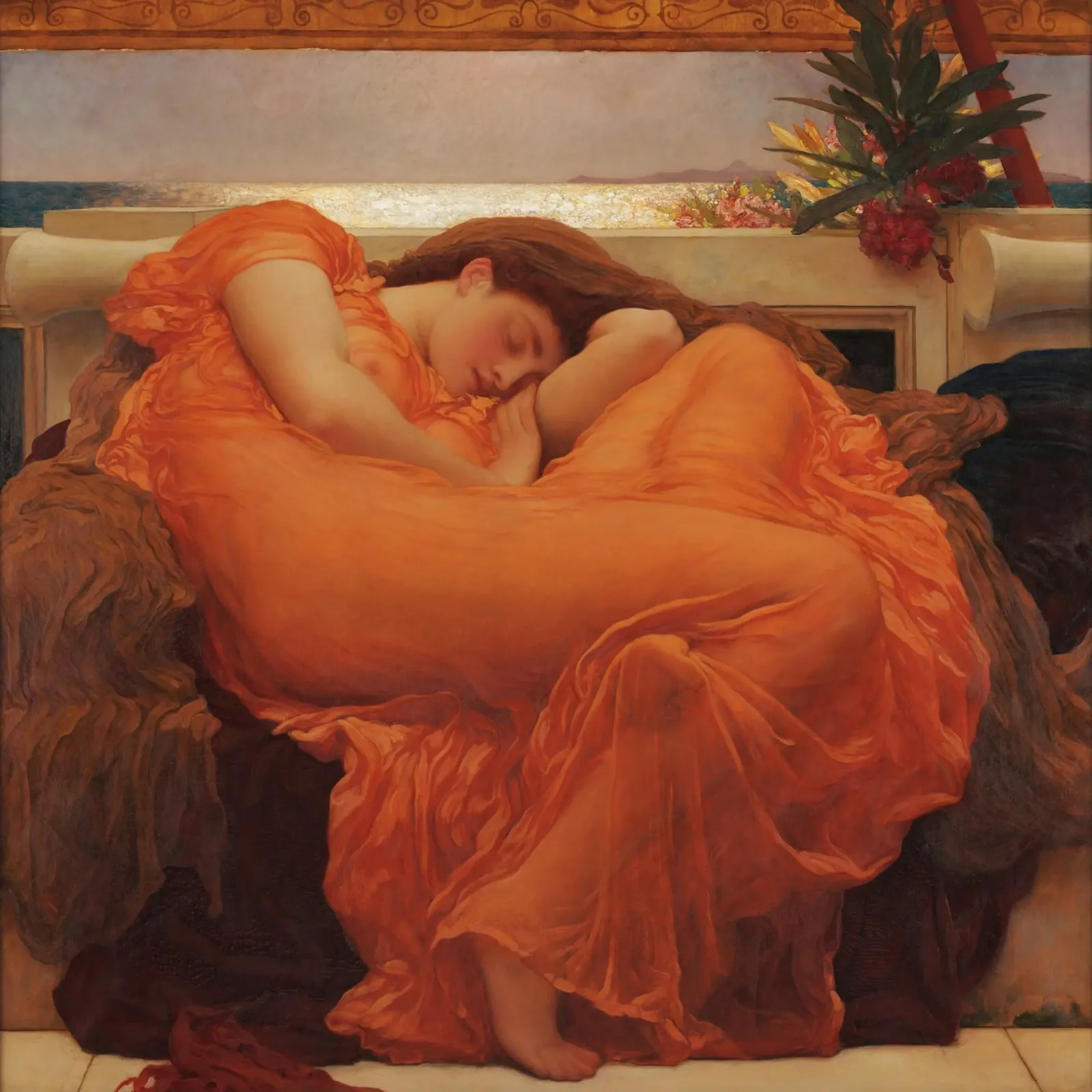 Frederic Leighton - Giugno fiammeggiante pellicola backlit da Timeless Artworks