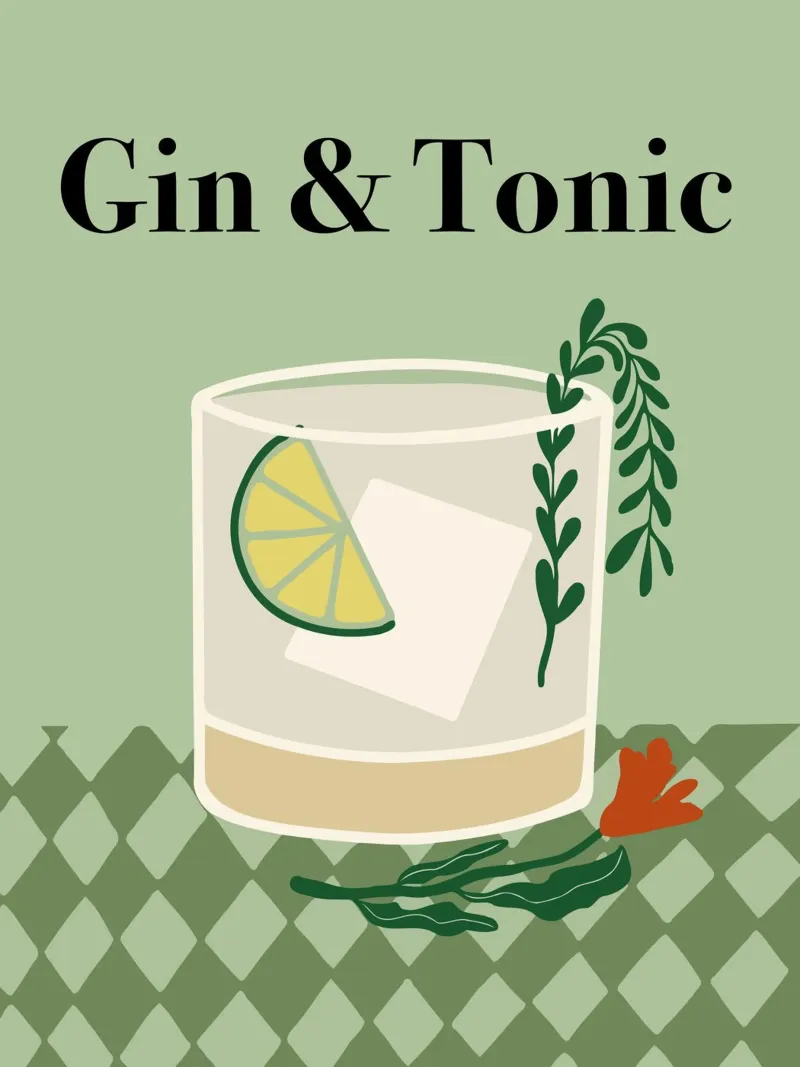 Gin & Tonic pellicola backlit da Miho Art Studio