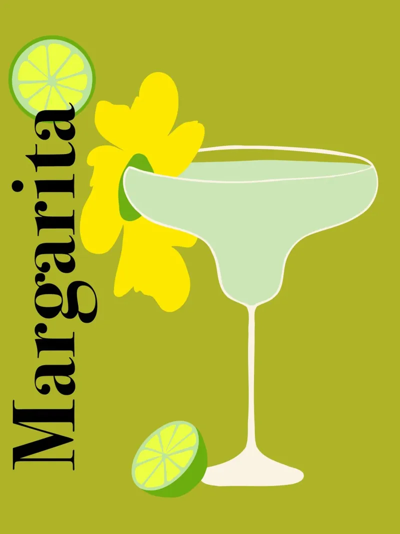 Margarita Leinwand von Miho Art Studio