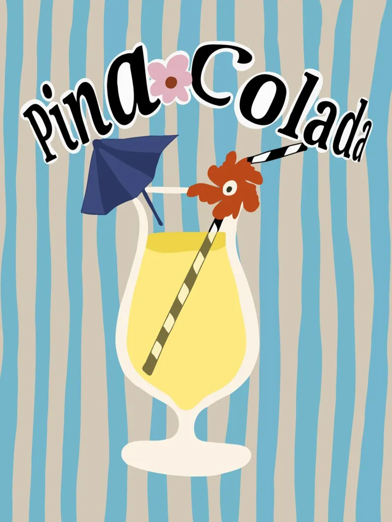 Pina Colada poster da Miho Art Studio