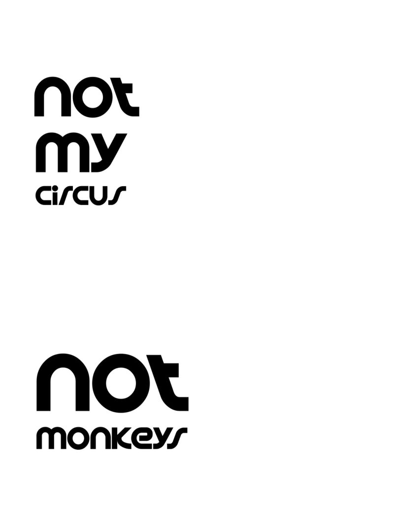 Not My Circus Not Monkeys Einfache minimalistische Typografie Poster von YV TYPOGRAPHY