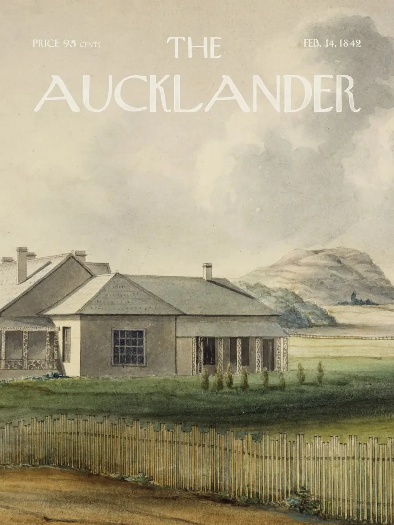 Copertina della rivista vintage The Aucklander tela con Cornice a cassetta da Vintagrafica