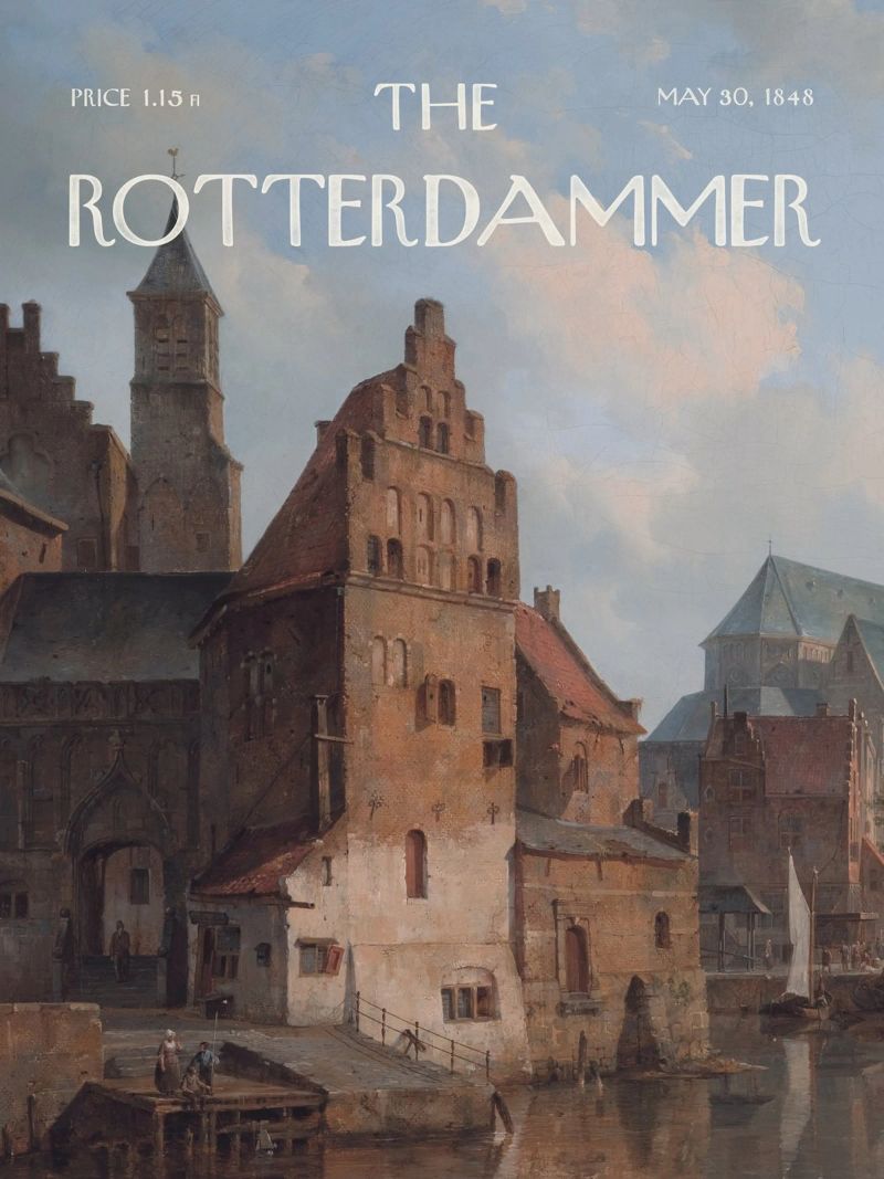Couverture de The Rotterdammer Vintage Magazine poster de Vintagrafica