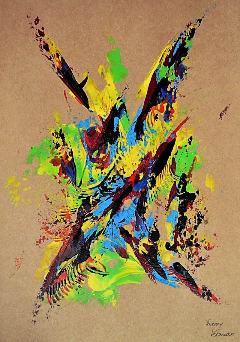 NATURAL STYLE 33 pellicola backlit da Thierry Vobmann Abstract painting