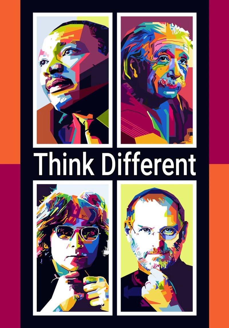Think Different Style WPAP canvas by KP Artwork
