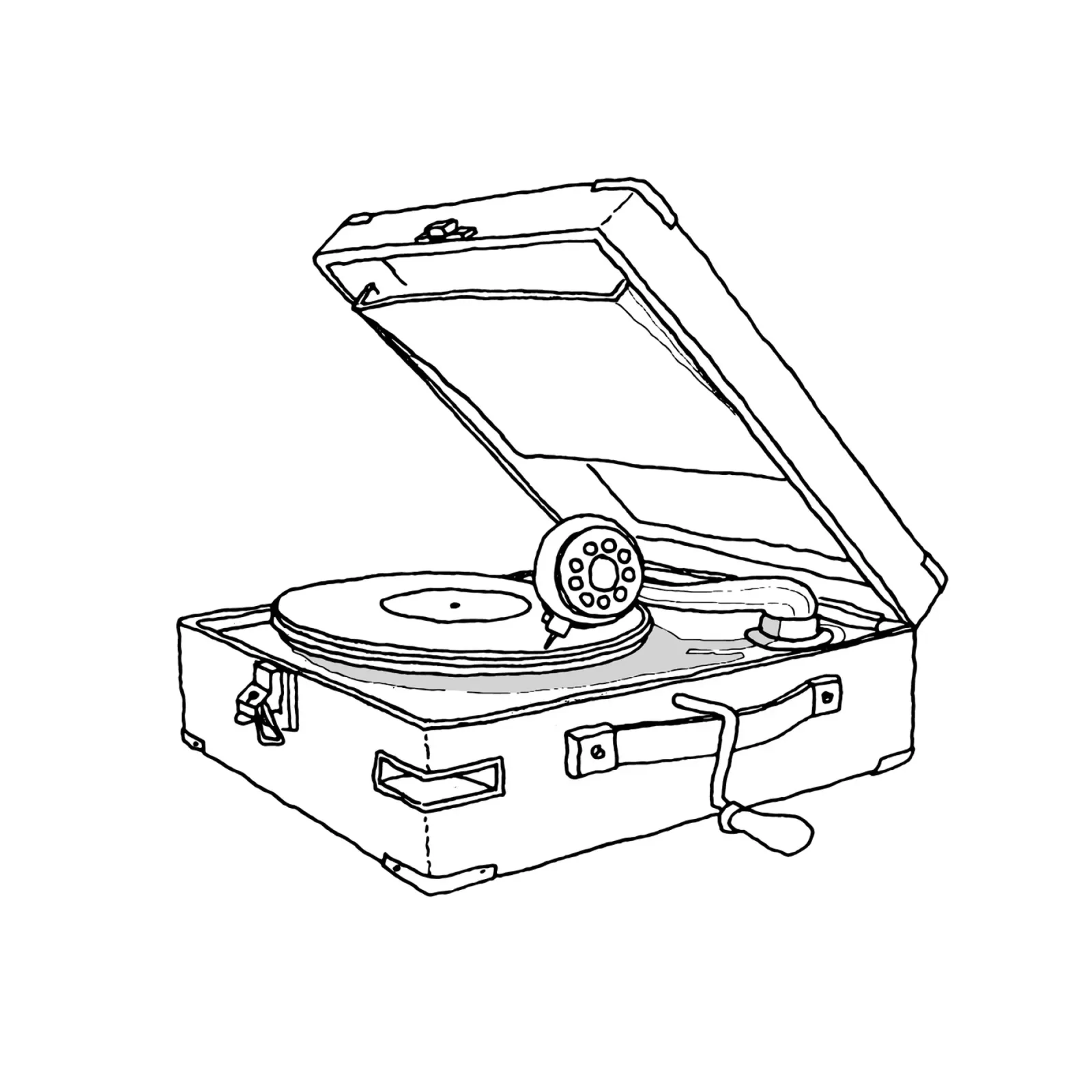 Grammofono portatile plexiglass da Face & Content