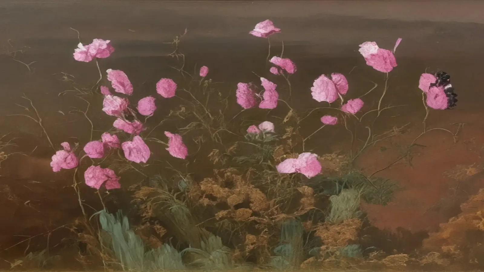 rosa Blumen poster da Impressionismus by LK